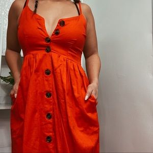 Midi buttoned up dress
